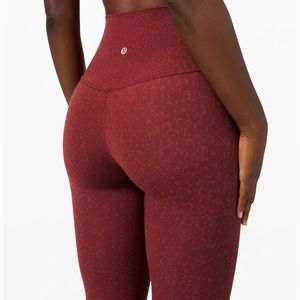 Lululemon Align Pant 28” * City Camo Chianti Multi